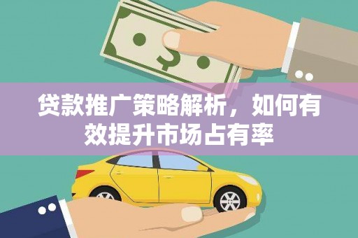 德钦贷款推广策略解析，如何有效提升市场占有率