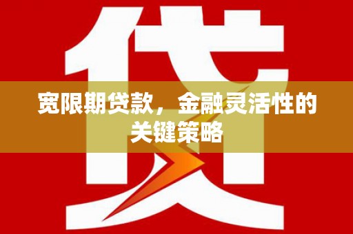 德钦宽限期贷款，金融灵活性的关键策略