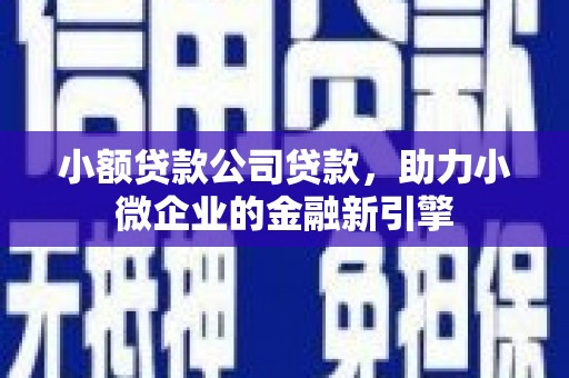 德钦小额贷款公司贷款，助力小微企业的金融新引擎