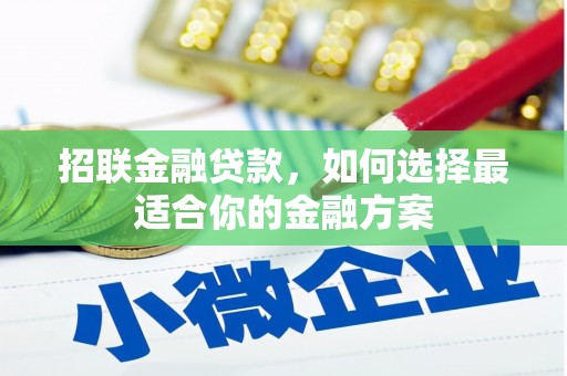 德钦招联金融贷款，如何选择最适合你的金融方案