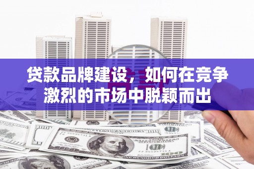 德钦贷款品牌建设，如何在竞争激烈的市场中脱颖而出
