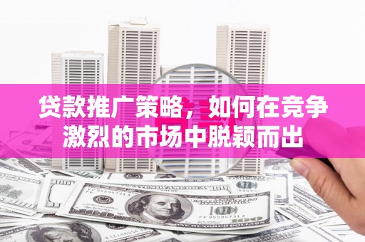 德钦贷款推广策略，如何在竞争激烈的市场中脱颖而出