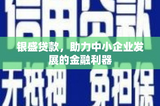 德钦银盛贷款，助力中小企业发展的金融利器
