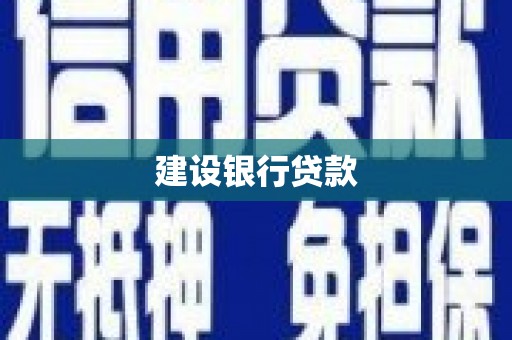 德钦建设银行贷款