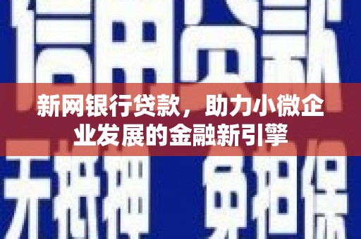 德钦新网银行贷款，助力小微企业发展的金融新引擎
