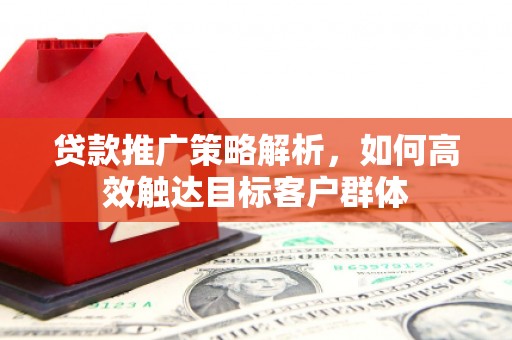 德钦贷款推广策略解析，如何高效触达目标客户群体