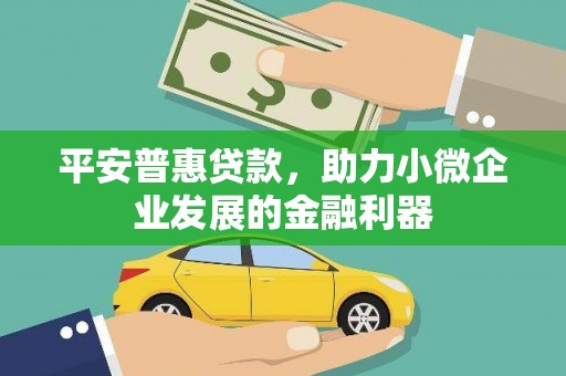 德钦平安普惠贷款，助力小微企业发展的金融利器