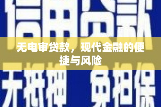 德钦无电审贷款，现代金融的便捷与风险