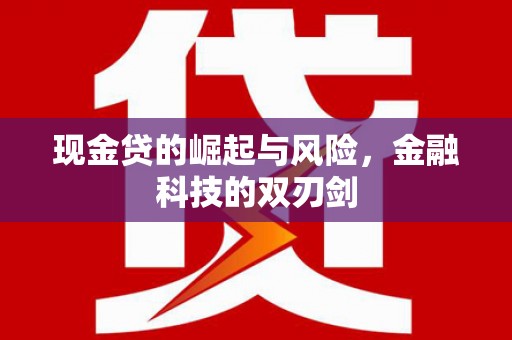 德钦现金贷的崛起与风险，金融科技的双刃剑