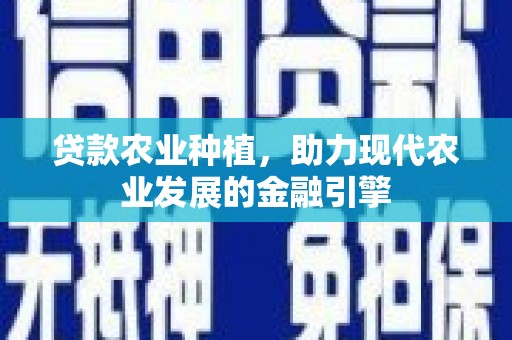 德钦贷款农业种植，助力现代农业发展的金融引擎