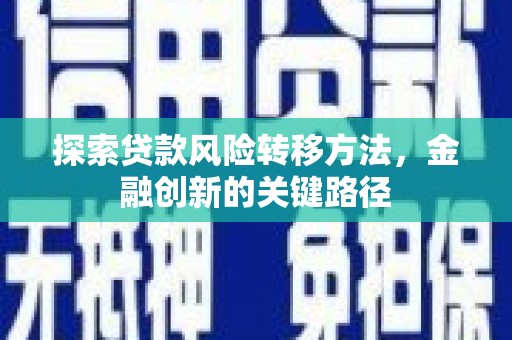 德钦探索贷款风险转移方法，金融创新的关键路径