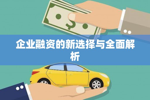 德钦企业融资的新选择与全面解析